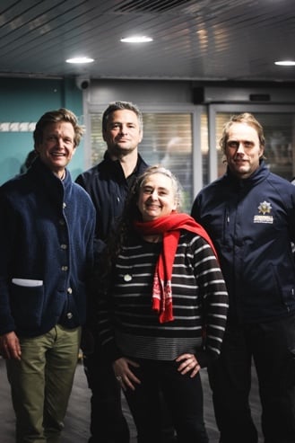 Former High Sheriff Sam Galsworthy with the ABoB team