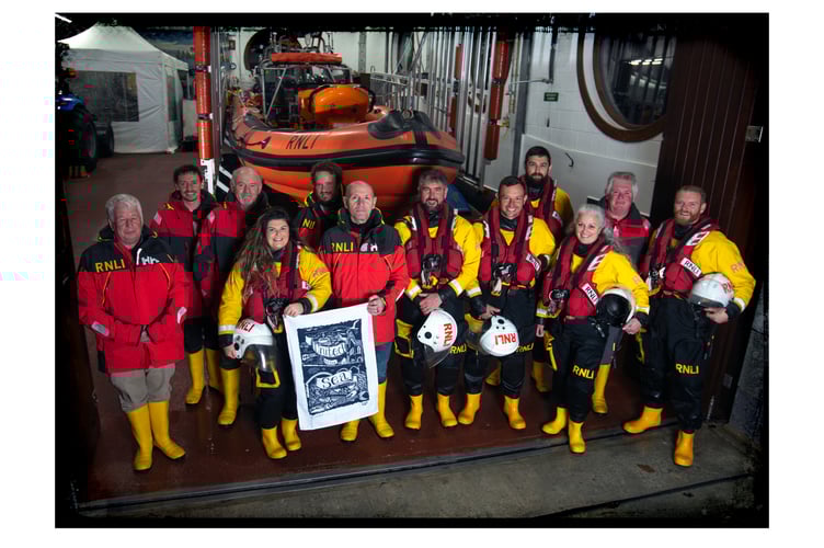 The crew at Looe RNLI are one of the organisations who feature in the “Twelve Days of Fishmas” campaign