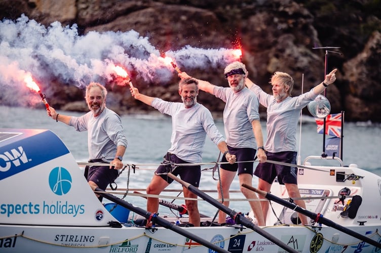 FREE USE: TODAY at 13:36 local time, UK team INVICTUS ATLANTIC completed the WORLDâS TOUGHEST ROW - ATLANTIC 2024. They finished 17th overall, crossing the finish line into English Harbour in Antigua to complete this gruelling 3,000-mile rowing race.
The crew of four, Luke Morgan, James Brittain-Long, Dave Bradford-Wilson and Paul Hayes completed the race in 45 days, 9 hours, and 14 minutes.
Credit: Worldâs Toughest Row