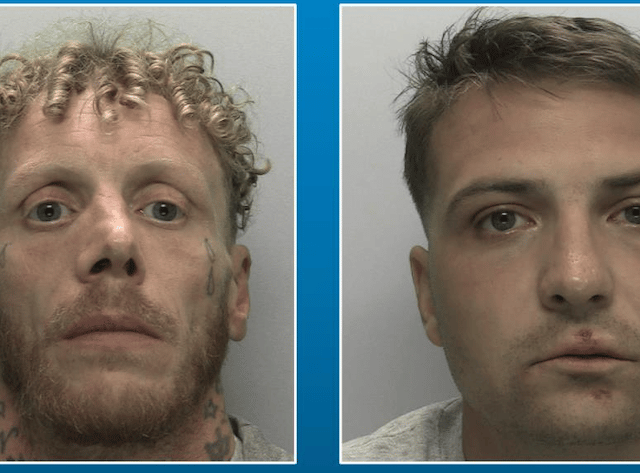 Men jailed for armed attack in street at school run time