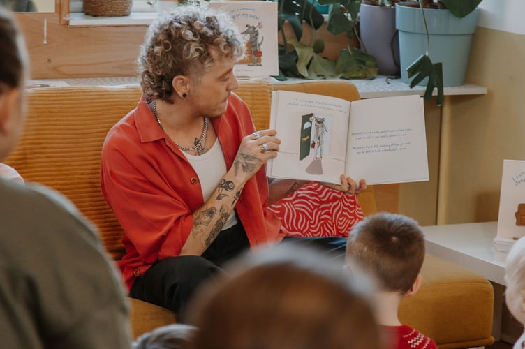 Dylan said the children and parents were warm, curious and seemed to fall in love with the book (Picture: Laura Hepburn)