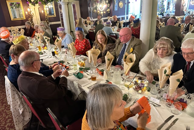 Oddfellows in celebratory mood at annual Christmas lunch