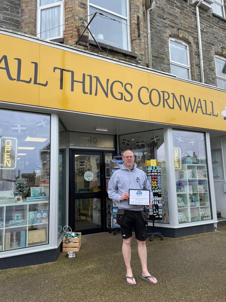 Craig Jenkins with his award