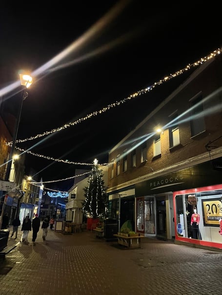 The Rotary Club of Newquay Christmas tree
