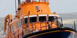 Penlee lifeboat crew save casualty struggling to stay afloat