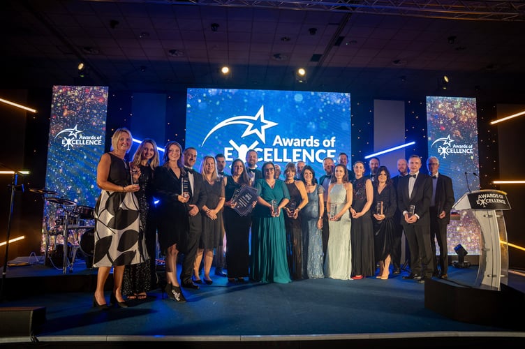 Staff at Cornwall Air Ambulance celebrate the double win