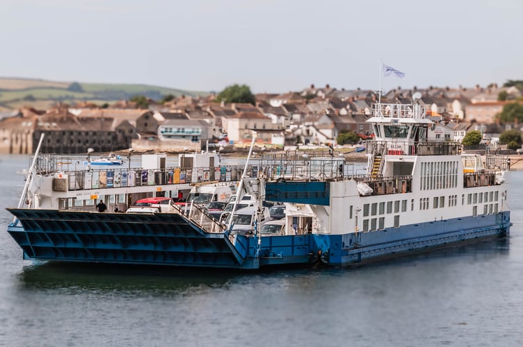 Police were carrying out checks on both sides of the Torpoint Ferry