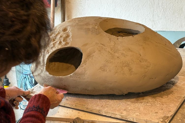 Hannah Hartwell creates sculptures for Darren Hawkes Lady Garden Foundation Garden which will be showcased at the 2026 RHS Chelsea Flower Show -image 5.jpg