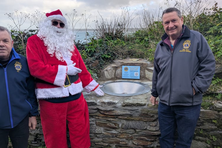 Newquay Towan Blystra Lions received permission from Cornwall Council to open the new wishing well (Picture: Warren Wilkins)
