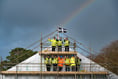 Topping out ceremony for new community sports hub 