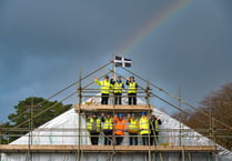 Topping out ceremony for new community sports hub 