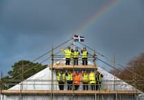 Topping-out ceremony for new community sports hub