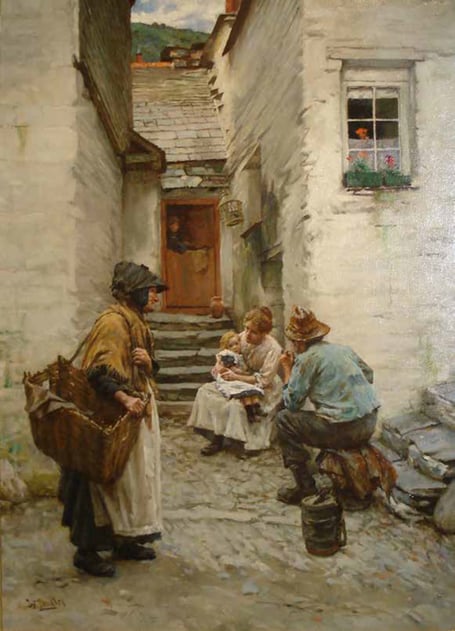 Cornish Fisher Folk by Walter Langley