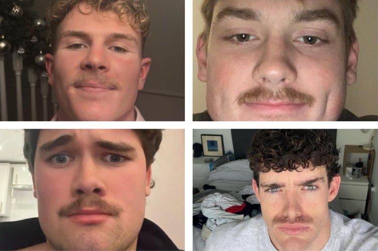 a few CSM Men’s Rugby members sporting Movember moustaches.