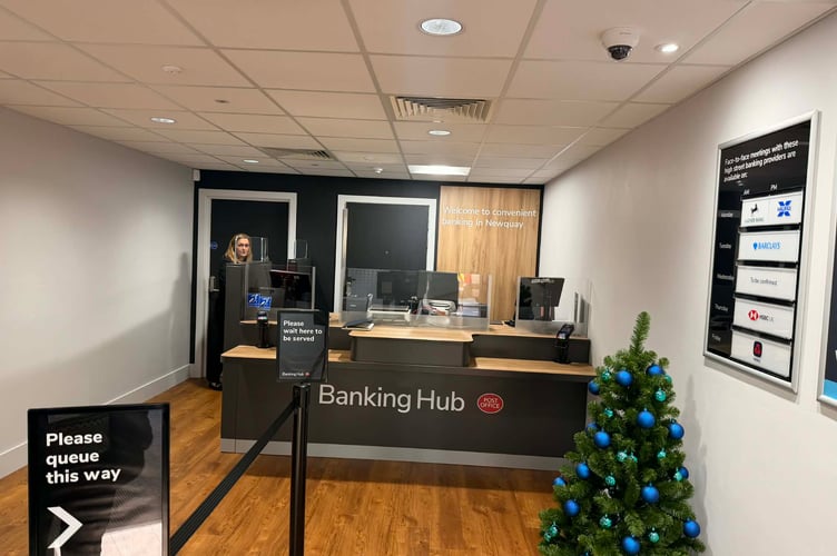 The banking hub provides day-to-day banking services for customers of multiple banks