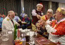Veterans come together to enjoy Christmas dinner at airbase