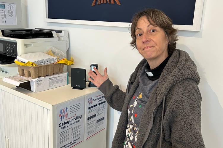 Rev Clare Anderson is praying for an internet connection in the new year