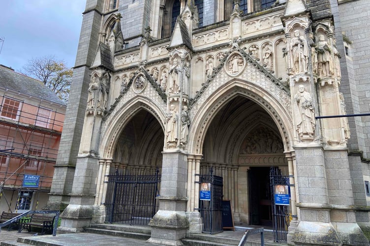 The impressive main entrance to Truro Cathedral. (Picture: Andrew Townsend)