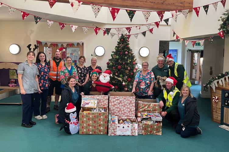 Christmas gifts have been bought for the children being cared for at the hospice in Cornwall.