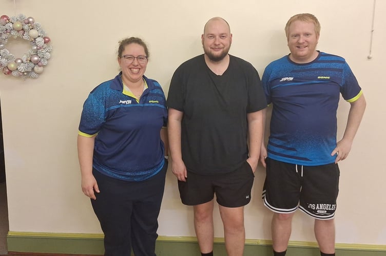 Bridge B Table Tennis Team.