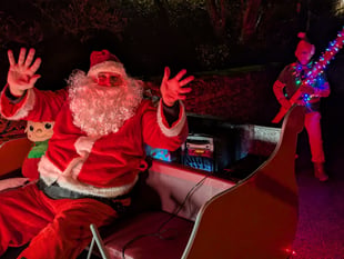 Santa spreads festive cheer during run up to Christmas