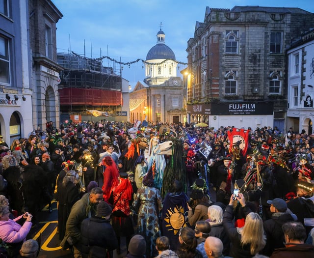 Thousands celebrate the midwinter solstice at Montol Festival
