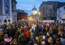 Thousands celebrate the midwinter solstice at Penzance's Montol Festival