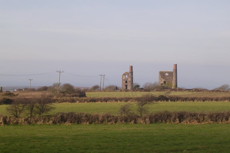 A pair of old engine houses provide an evocative sight in the countryside near Redruth and Camborne. (Picture: Andrew Townsend)