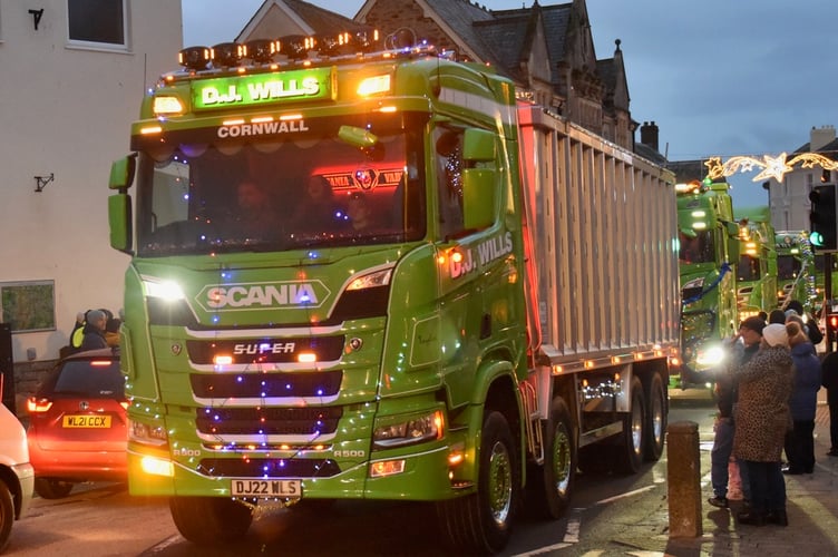 A number of lorries also took part in the parade