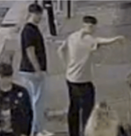 The two men who may have come into contact with the deceased man earlier in the evening (Picture: Devon and Cornwall Police)