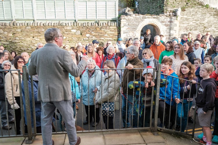 Villagers turned out in force to mark the opening of the new Downderry & Seaton Community shop
