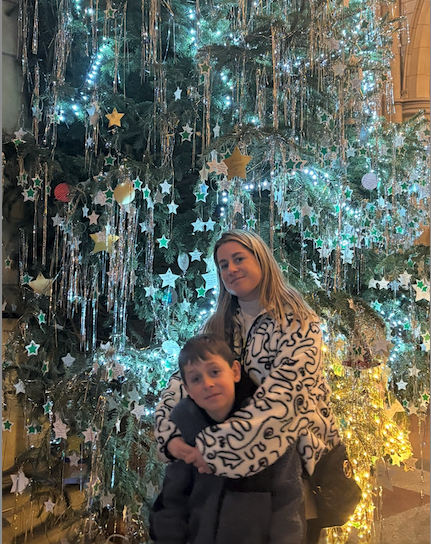  The photo of Cara and Zachery captures her much-loved family tradition of visiting Truro cathedral to attend a family service