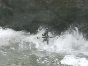 Footage of dramatic rescue of elderly walker released