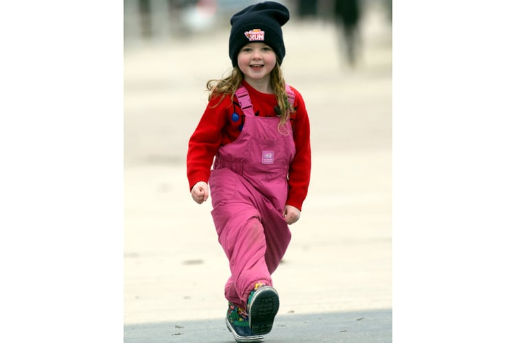 Alice Bigham on her walk
Credit:
RNLI/Philip Monckton.