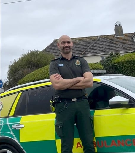 Christopher (Chris) Mann, a paramedic for over 20 years, has been awarded the King’s Ambulance Medal (KAM)