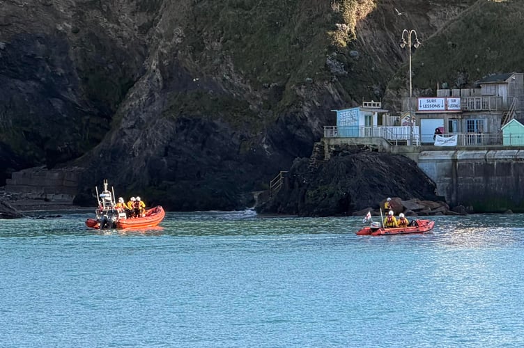 Both Newquay lifeboats attended the incident (Picture: Newquay RNLI Lifeboats)