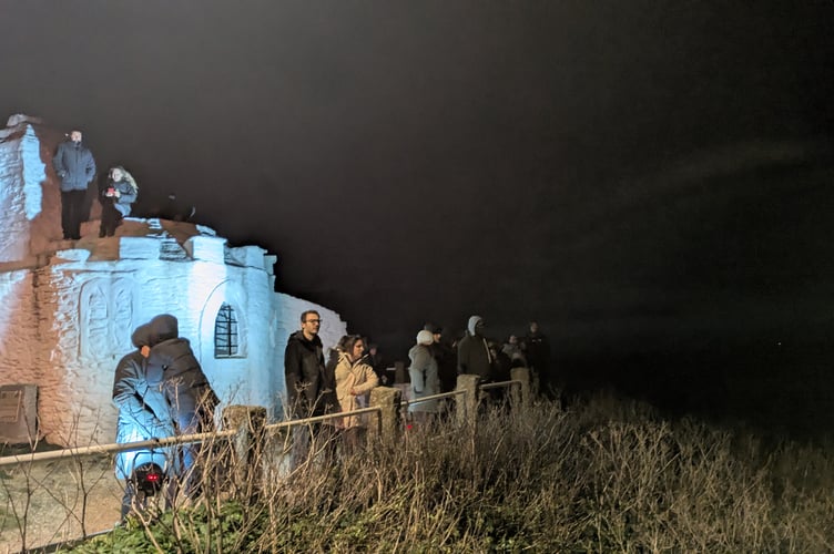 People watched the fireworks around various vantage points (Picture: Warren Wilkins)
