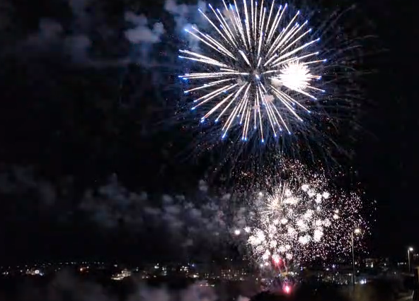 Newquay Town Council organised the annual New Year's Eve fireworks (Picture: Warren Wilkins)