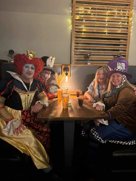 Revellers dressed up as various characters including Alice in Wonderland (Picture: Newquay BID)