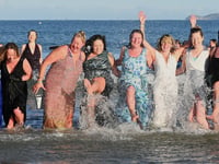 BRAA-VE souls glammed up to enjoy a dip and see out the year in style 