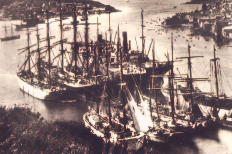 LOCAL historian, photograph collector and Voice reader Barrie Doney has no shortage of pictures and stories from Cornwall’s past, which he shares with Voice Newspaper readers every week. This week’s photograph takes us to a Lostwithiel milk plant.  Barrie says of this photograph: "This is a shot of Fowey in the days of the sailing ships. These were ships are waiting to be loaded with china clay before setting off with their cargo to other ports around the globe.”