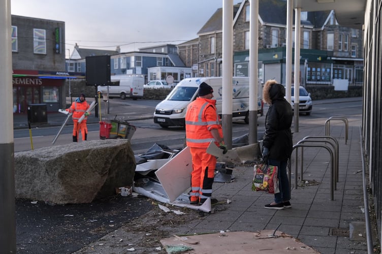 Lots of debris was cleared ((Picture: Djamila Bousksou)