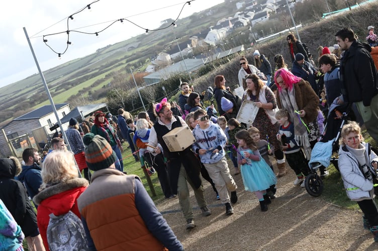 A wassail parade was held 