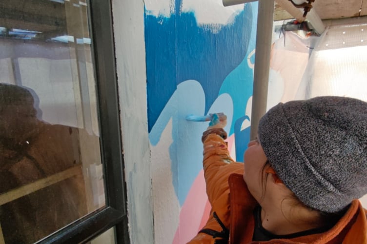 Lauren Morsley at work 