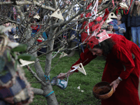Community comes out in force to ward off evil spirits