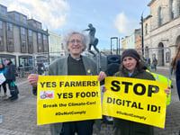 Protest against digital ID cards draws Piers Corbyn