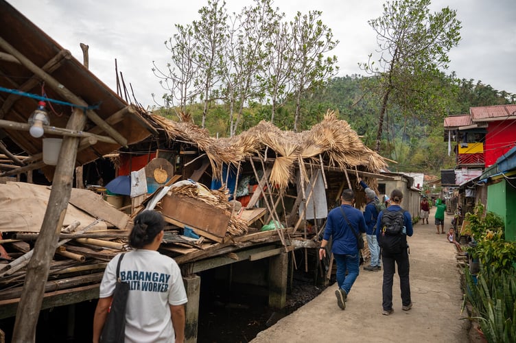 A team from ShelterBox assessing the damage after Typhoon Bualoi