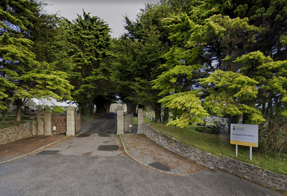 Graveyard closed due to storm damage