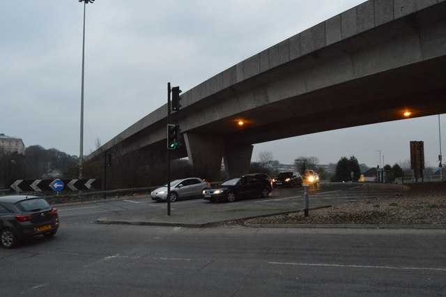 Emergency services were called at 2.35pm on Wednesday following concerns for the welfare of a man at Manadon Roundabout