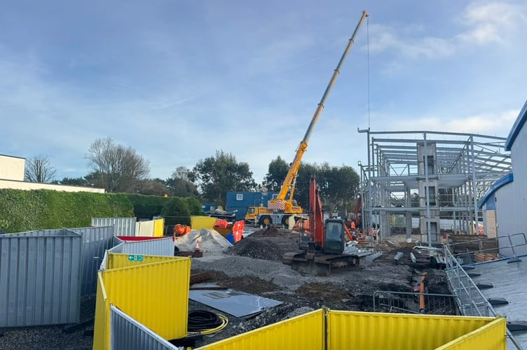 The frame is now in place (Picture: Hendra Holiday Park)